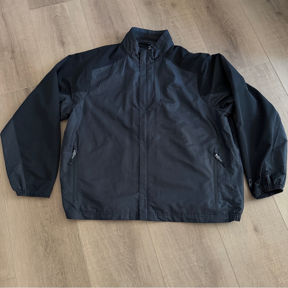 Zero Restriction Tour Series‎ Jacket Mens XL Black Golf Windbreaker Zip Up ZR